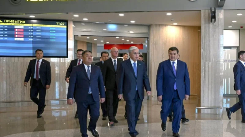 Президент Қасым-Жомарт Тоқаев Қызылордаға жұмыс сапармен келді