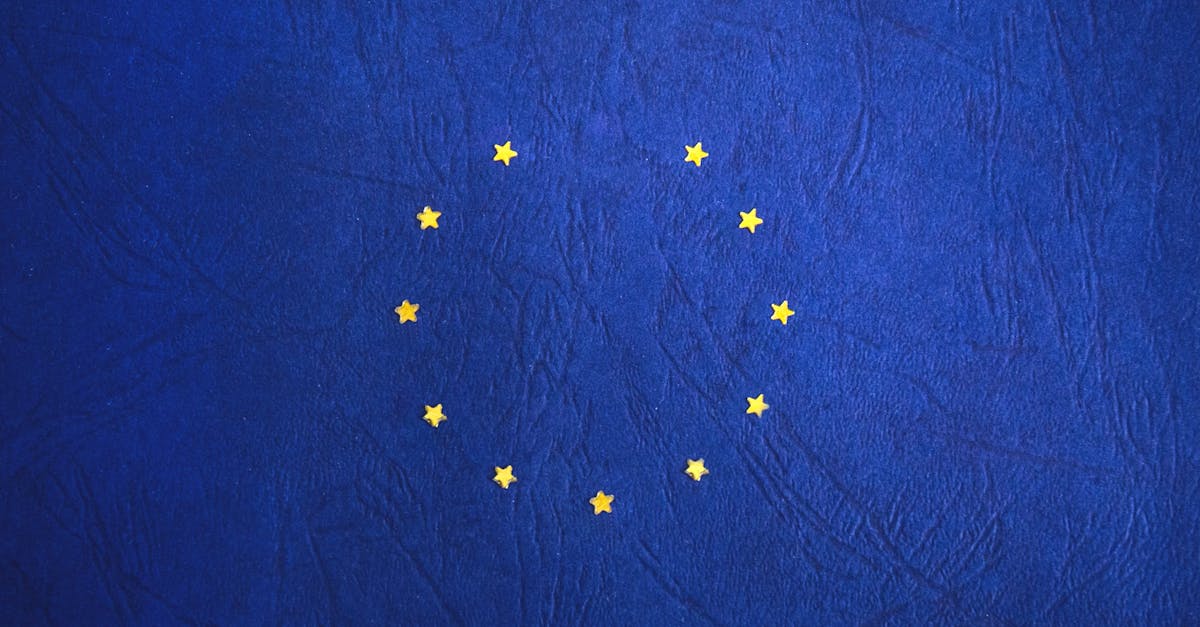 European Union flag with missing stars representing Brexit concept.