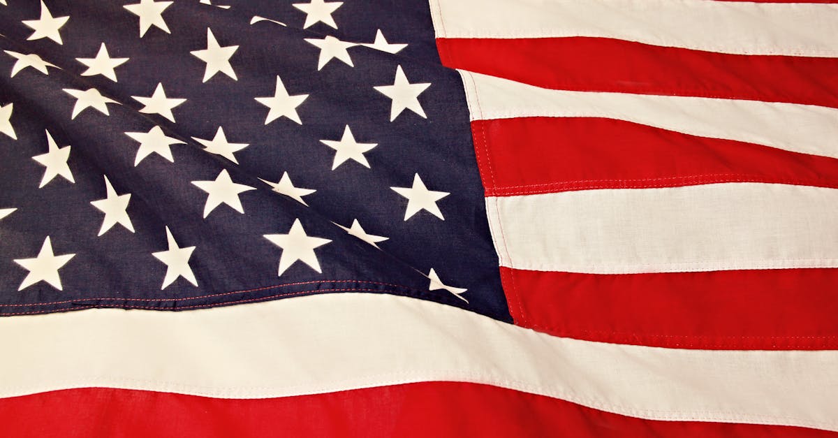 Detailed image of the American flag showcasing the stars and stripes symbolizing USA's patriotism and pride.