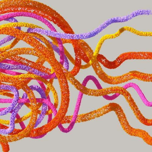 Vibrant 3D rendering depicting the complexity of neural networks.