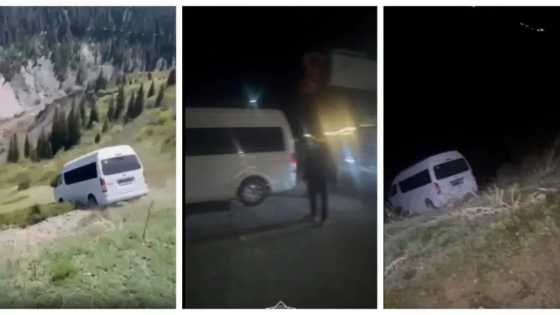 Көлсайда 150 метрлік шатқалға құлаған көлік аман-есен шығарылды