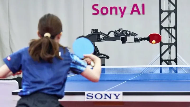 Үстел теннисіндегі сенсация: Sony-дің AI-роботы кәсіби ойыншыларды жеңіп кетті