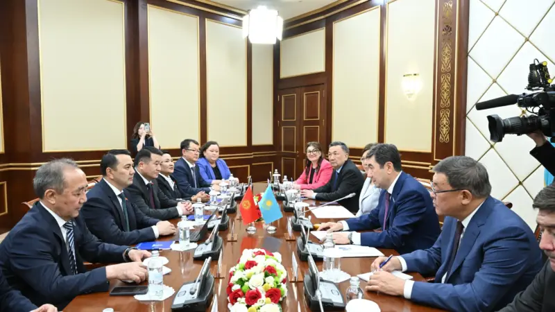 Мәжіліс төрағасы Қырғыз Парламентінің спикерін қабылдады