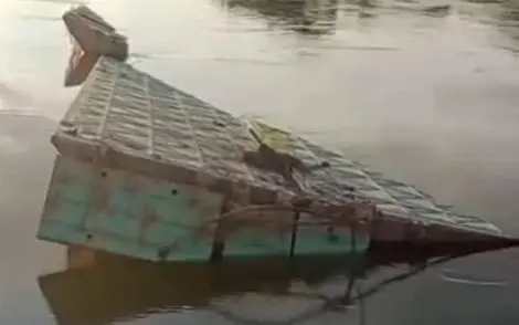 Ақсу маңындағы понтон көпір қайта суға батты